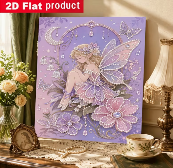 Diamond Painting Perlen Blumenfee